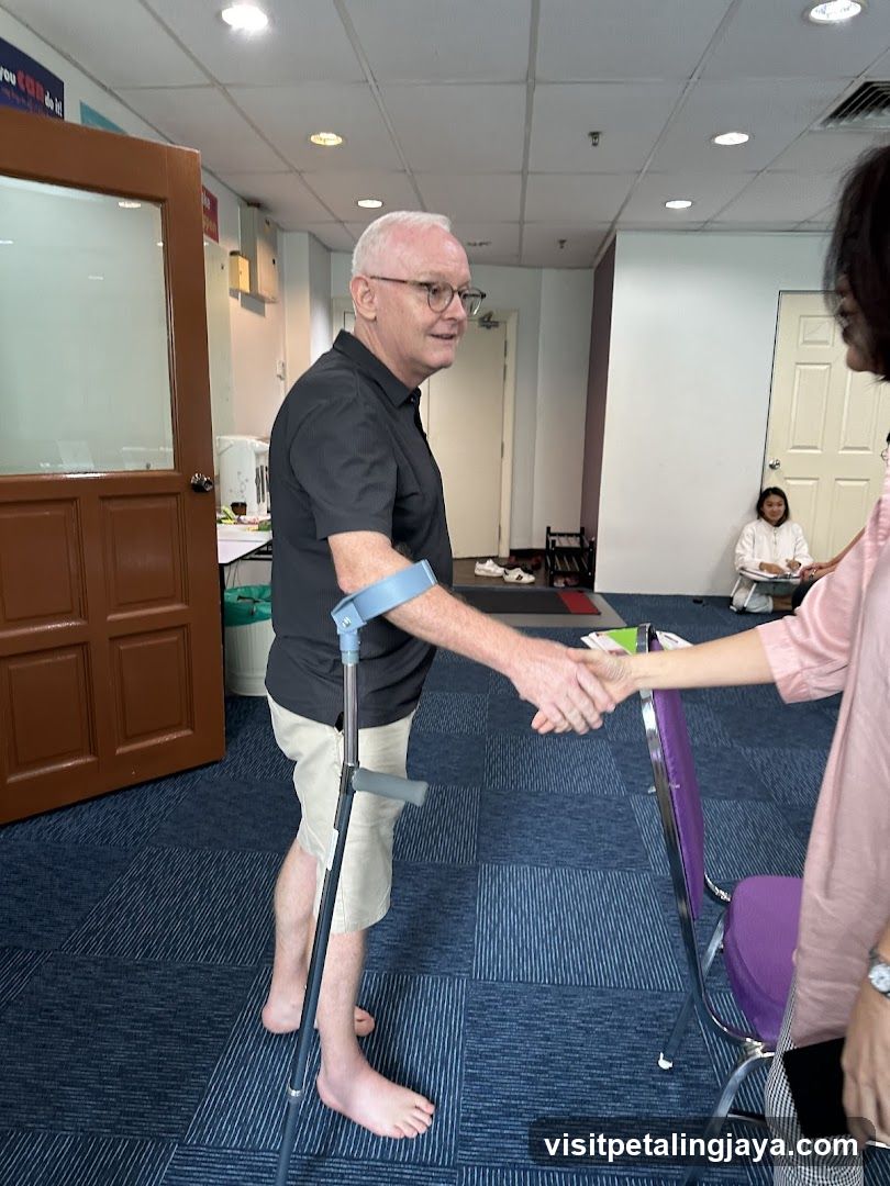 Indoor Scene with Crutch User