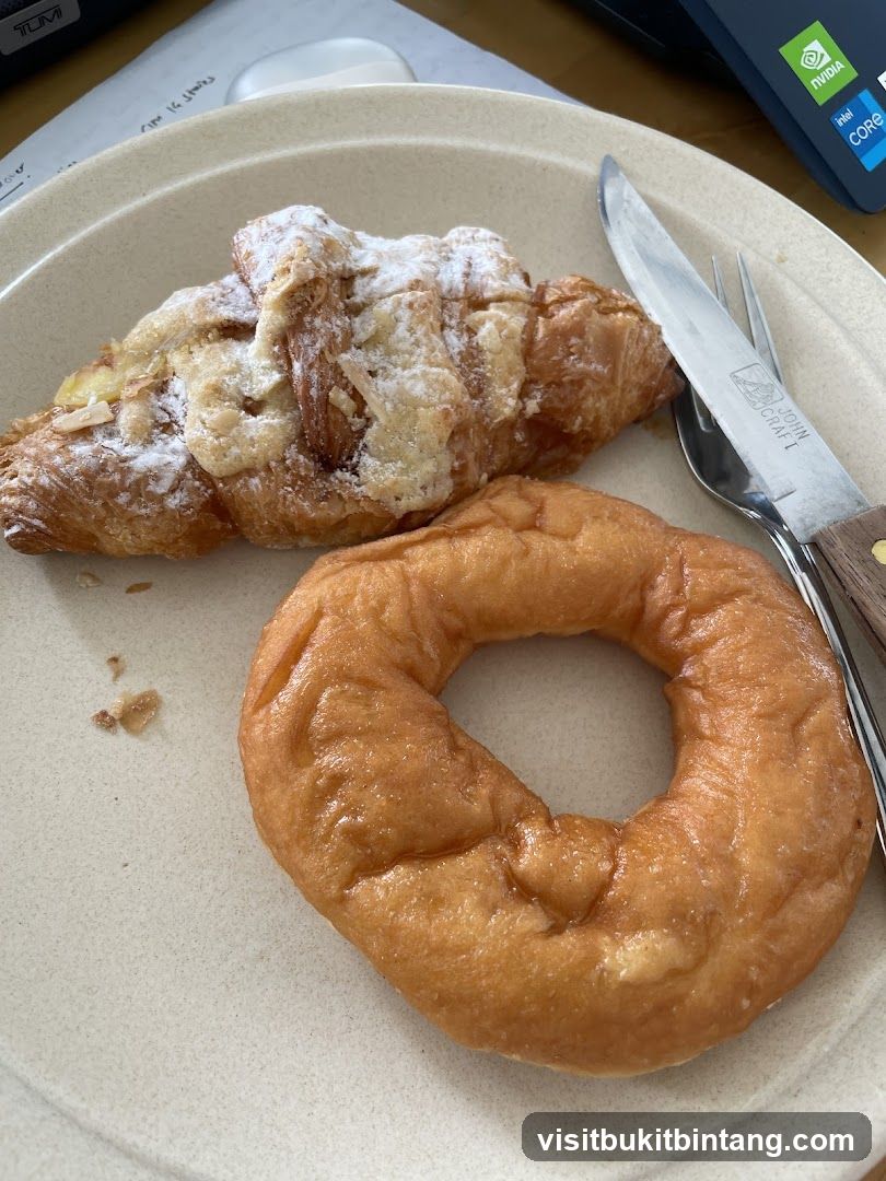 Croissant and Donut