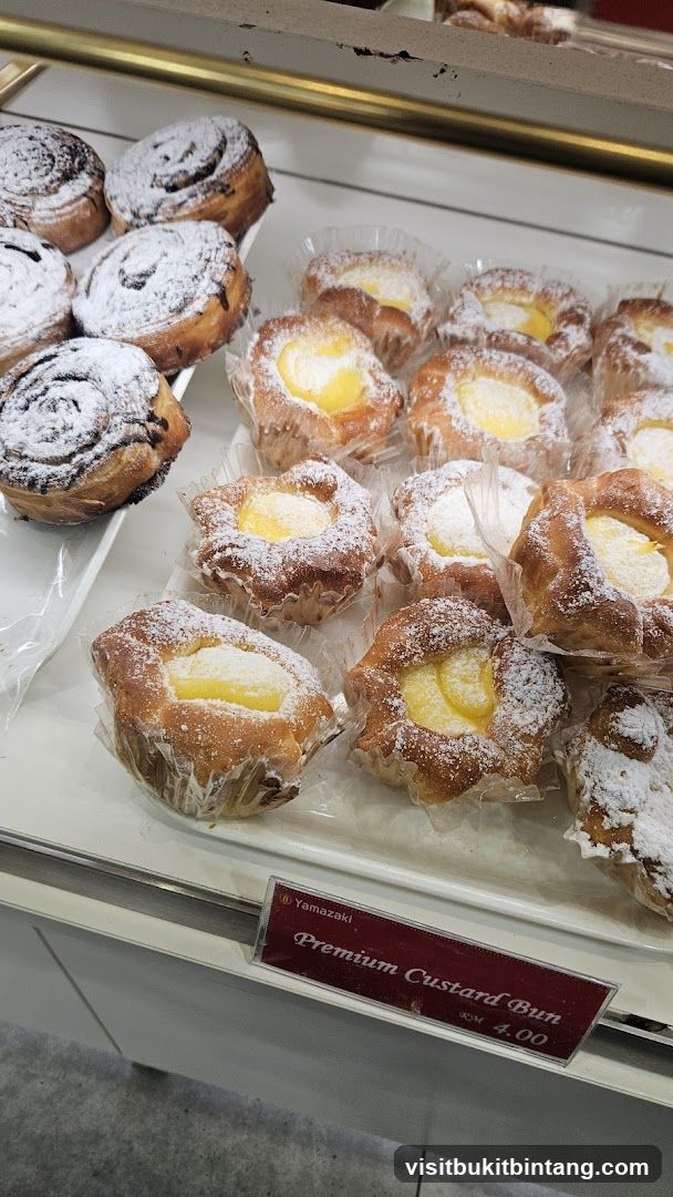Pastries in a Display Case