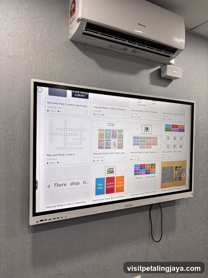Interactive Classroom Screen Display