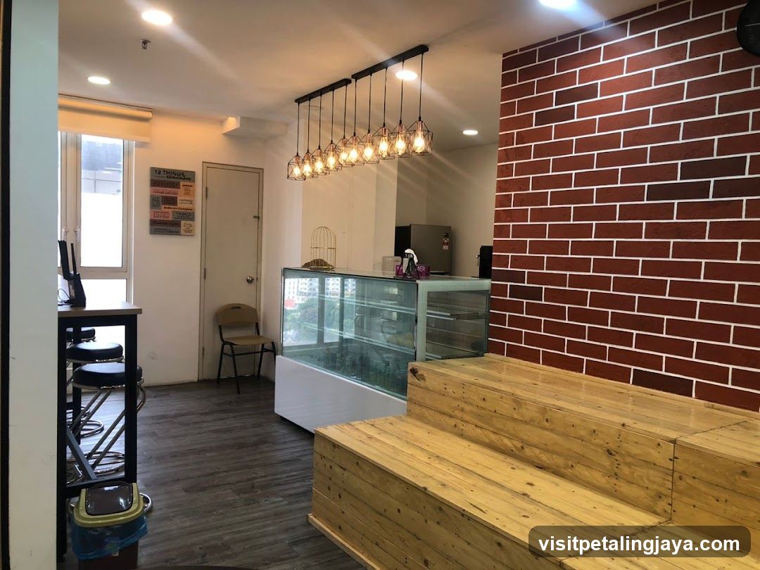 Interior of a modern cafe or shop