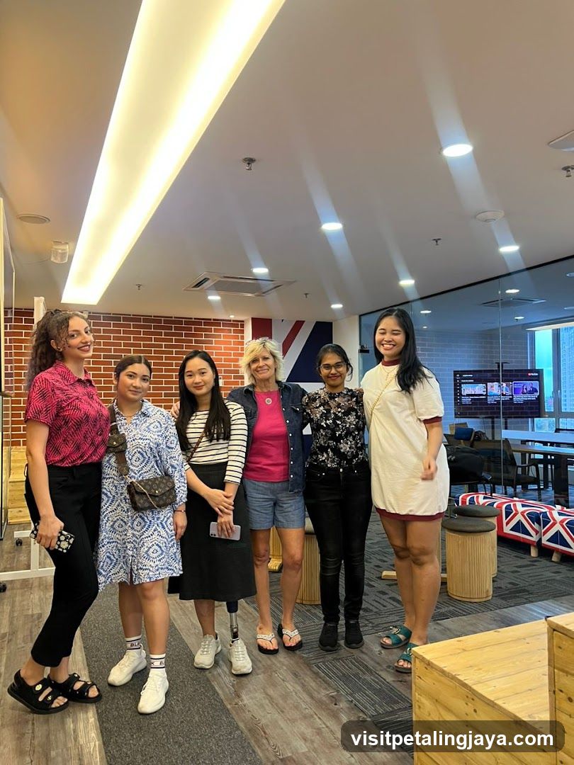 Group Photo in Modern Interior Space