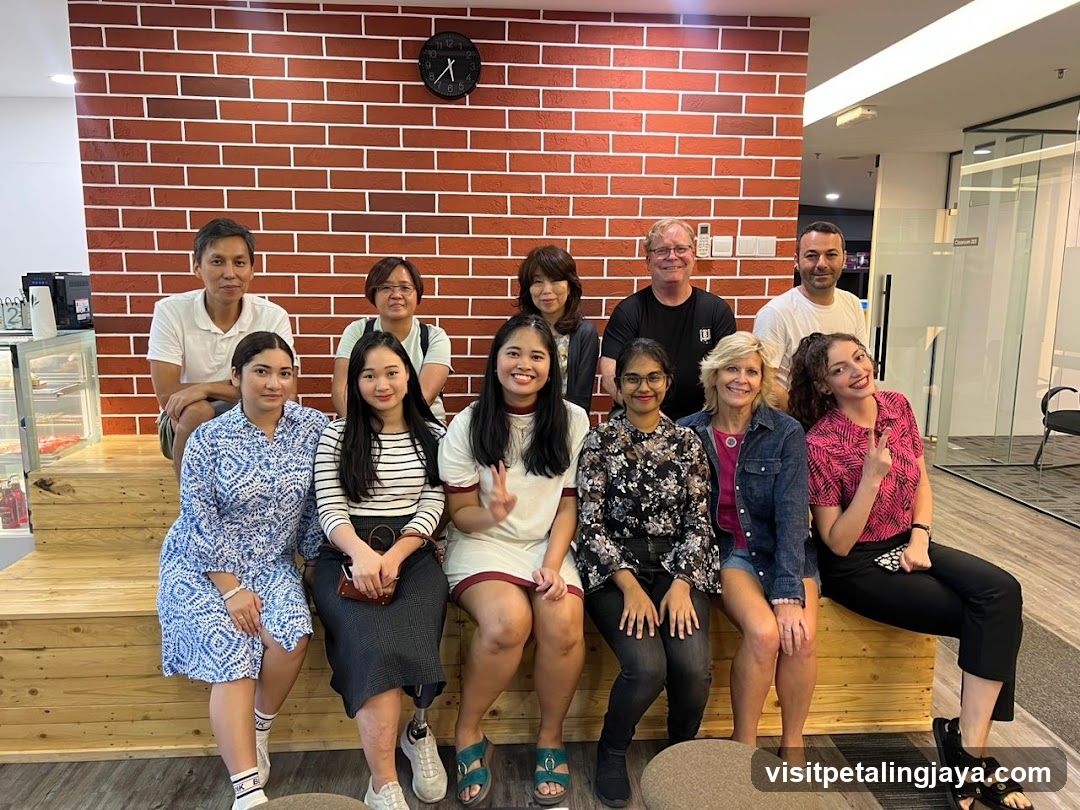 Group Photo in Modern Interior