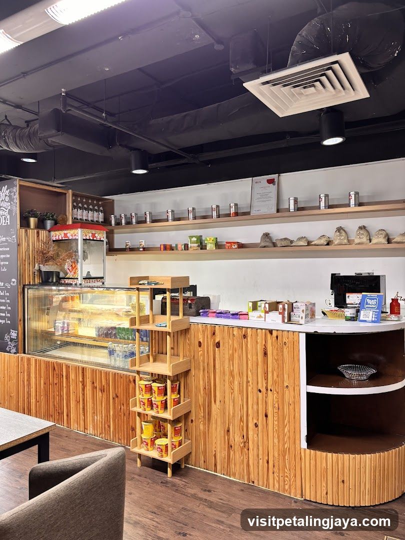 Interior of a cafe or snack shop