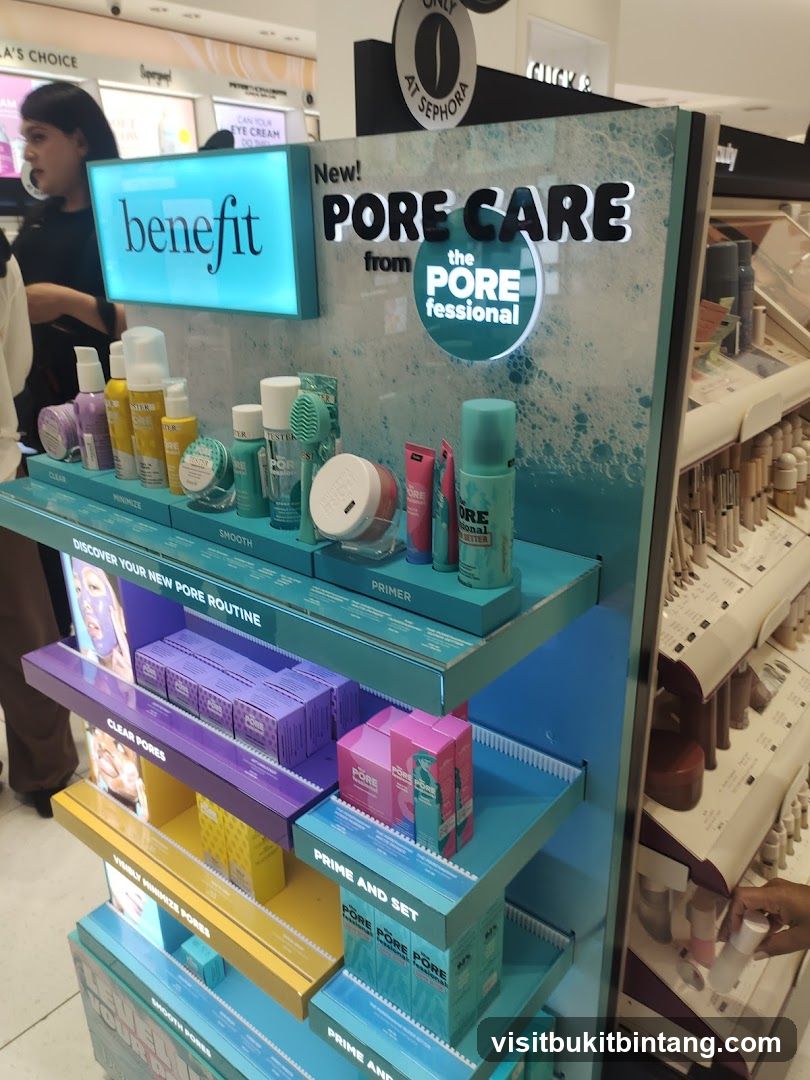 Benefit Cosmetics Pore Care Display