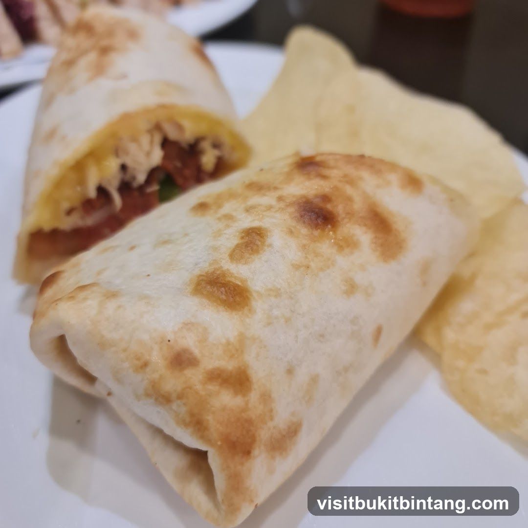 Burrito and Chips