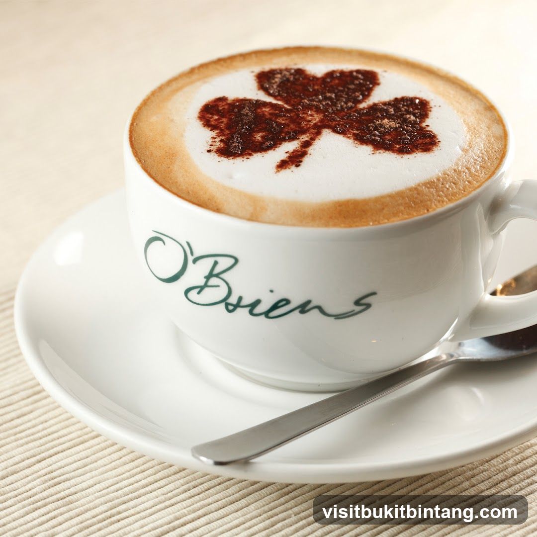 Cappuccino with Shamrock Design
