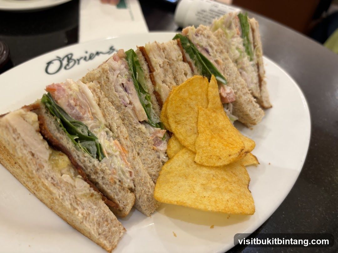 Club Sandwich with Chips