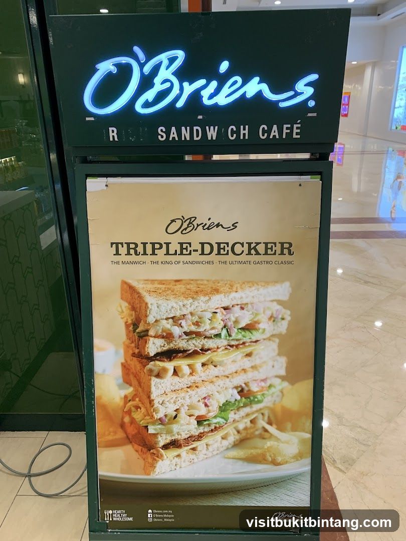 O'Briens Sandwich Cafe Advertisement
