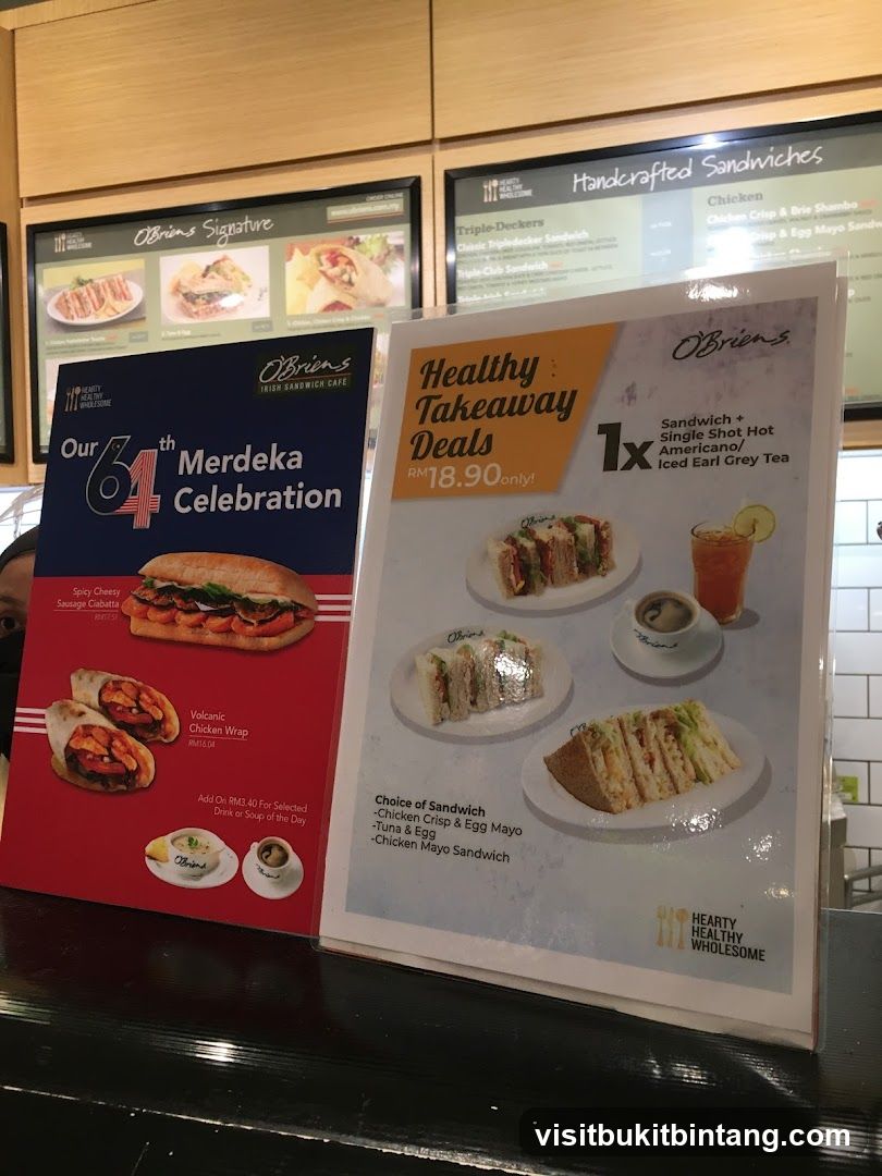 O'Briens Merdeka Celebration and Takeaway Deals