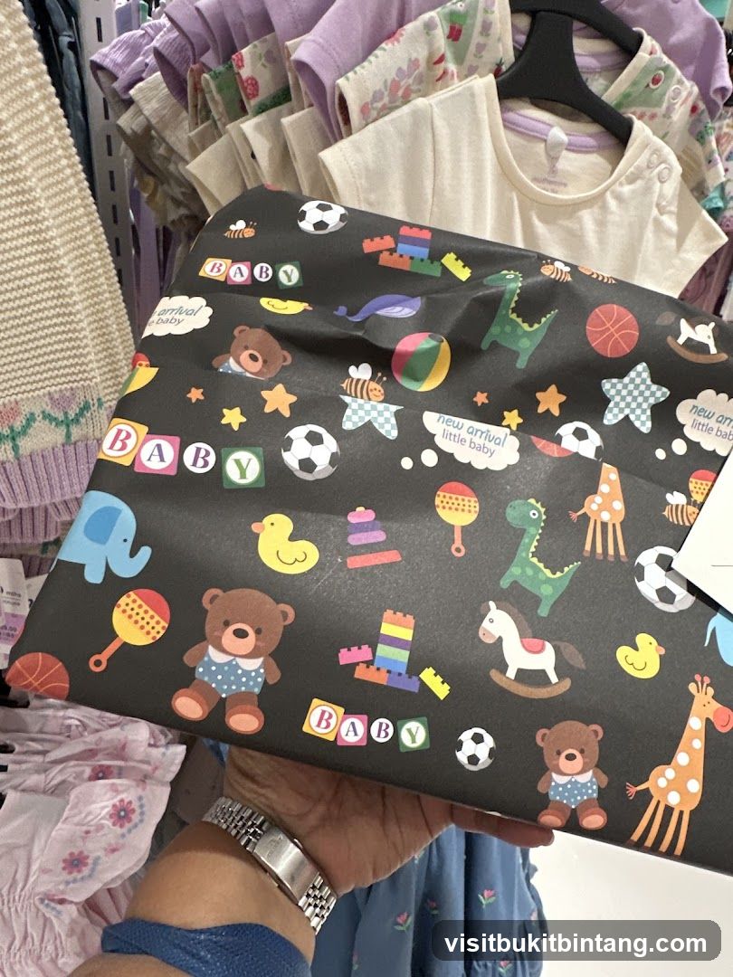 Baby themed wrapping paper