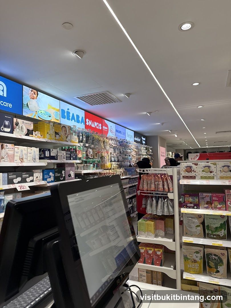Store Interior with Branded Displays