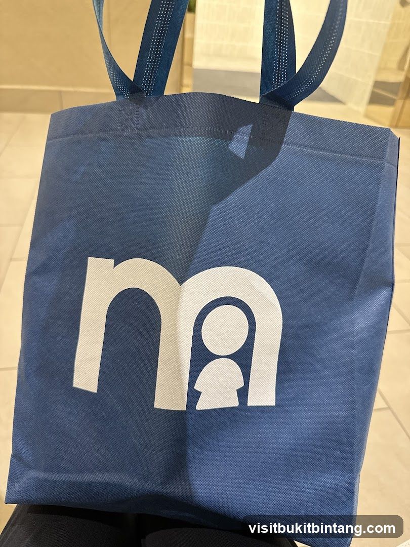 Blue Tote Bag with Logo