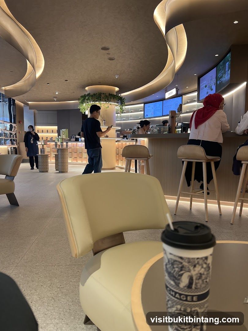 Cafe Interior with Customers