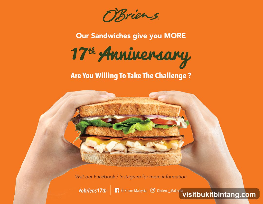 O'Briens 17th Anniversary Sandwich Challenge
