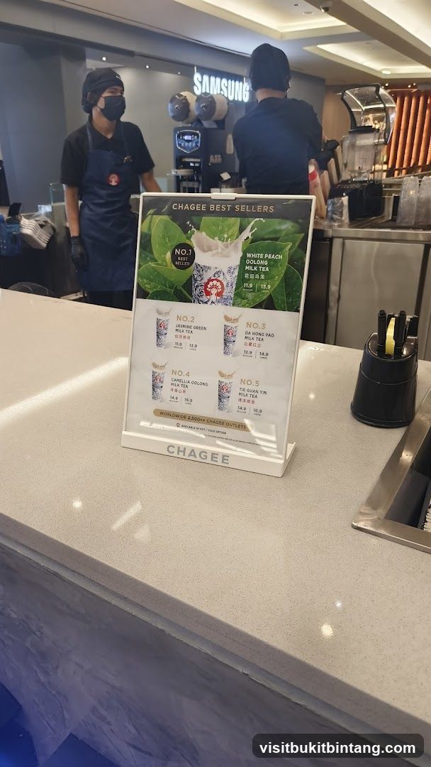 Chagee Best Sellers Menu