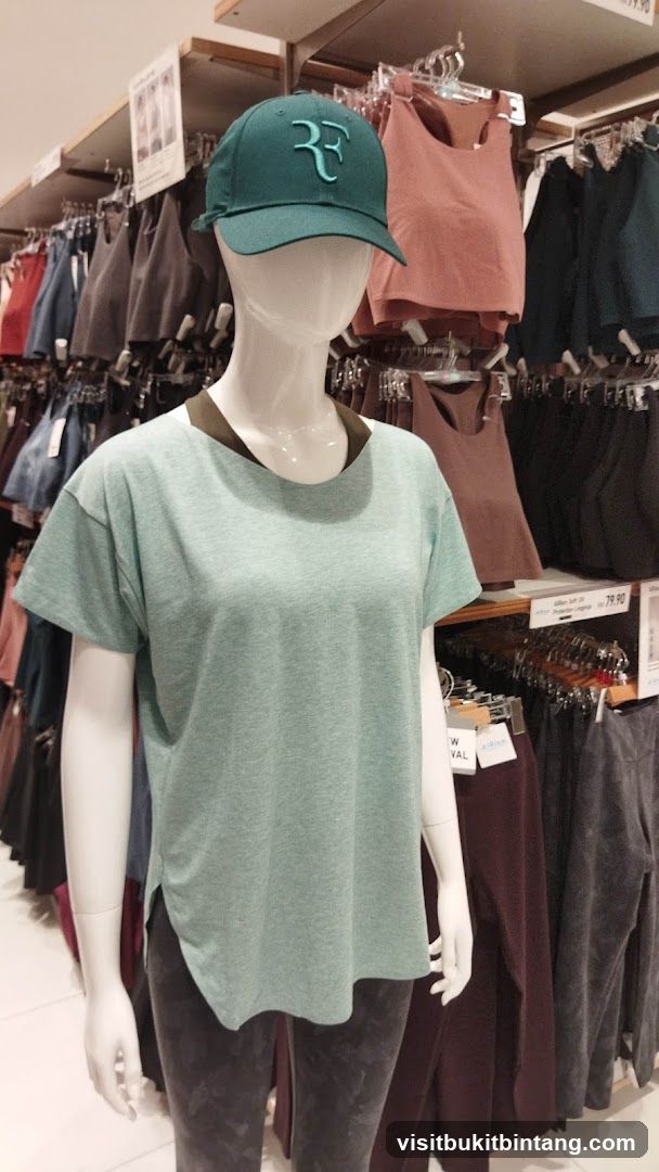 Mannequin wearing athletic wear