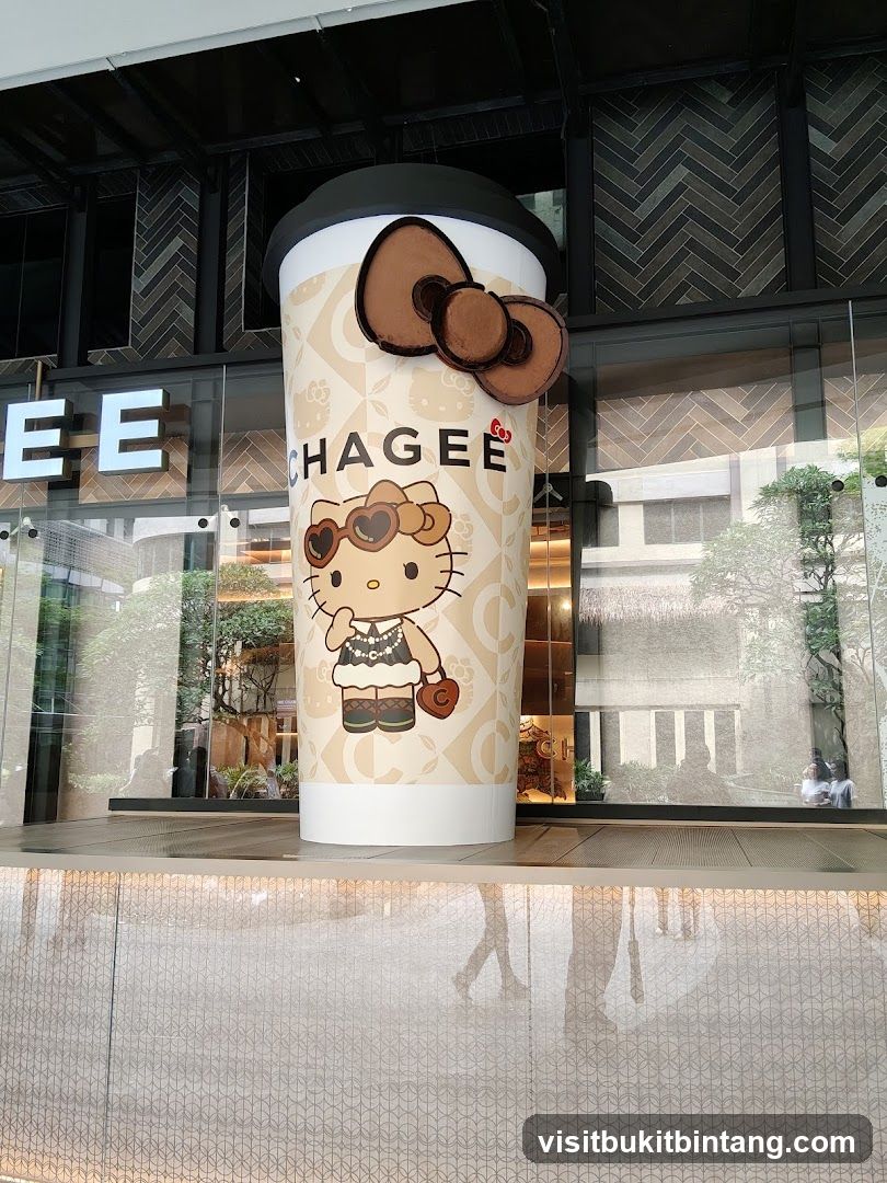 Giant Hello Kitty Coffee Cup Display