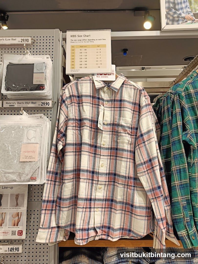 Flannel Shirts and Maternity Wear Display