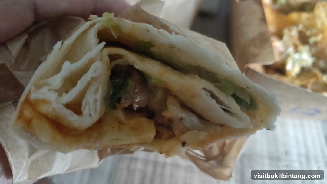 Close-up of a wrap