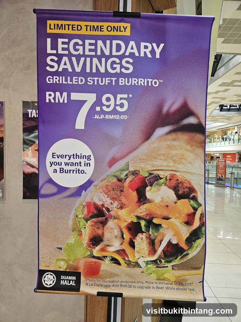 Legendary Savings Grilled Stuft Burrito
