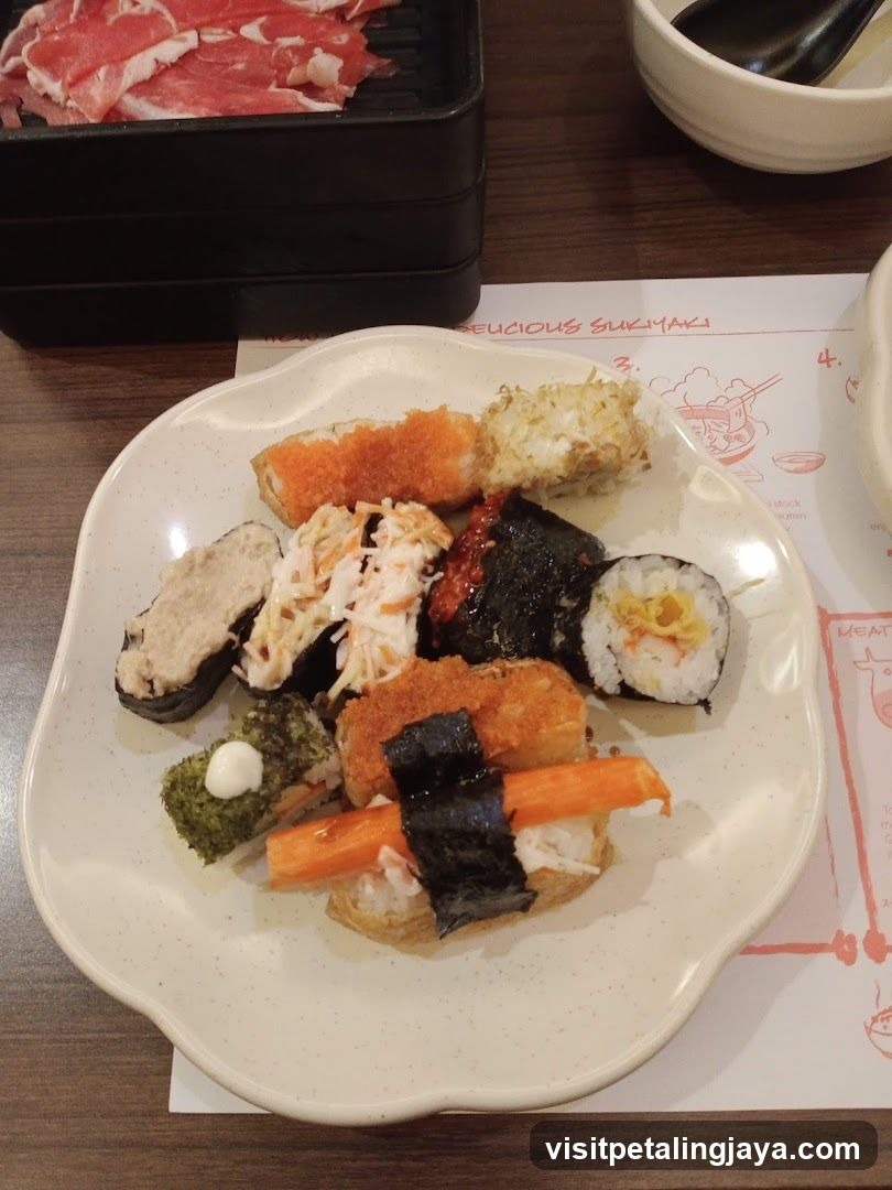 Sushi and Grilled Meat Meal
