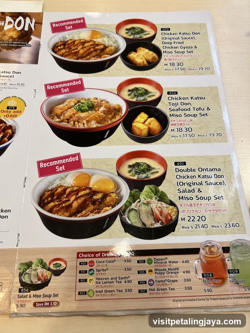 Japanese Restaurant Menu
