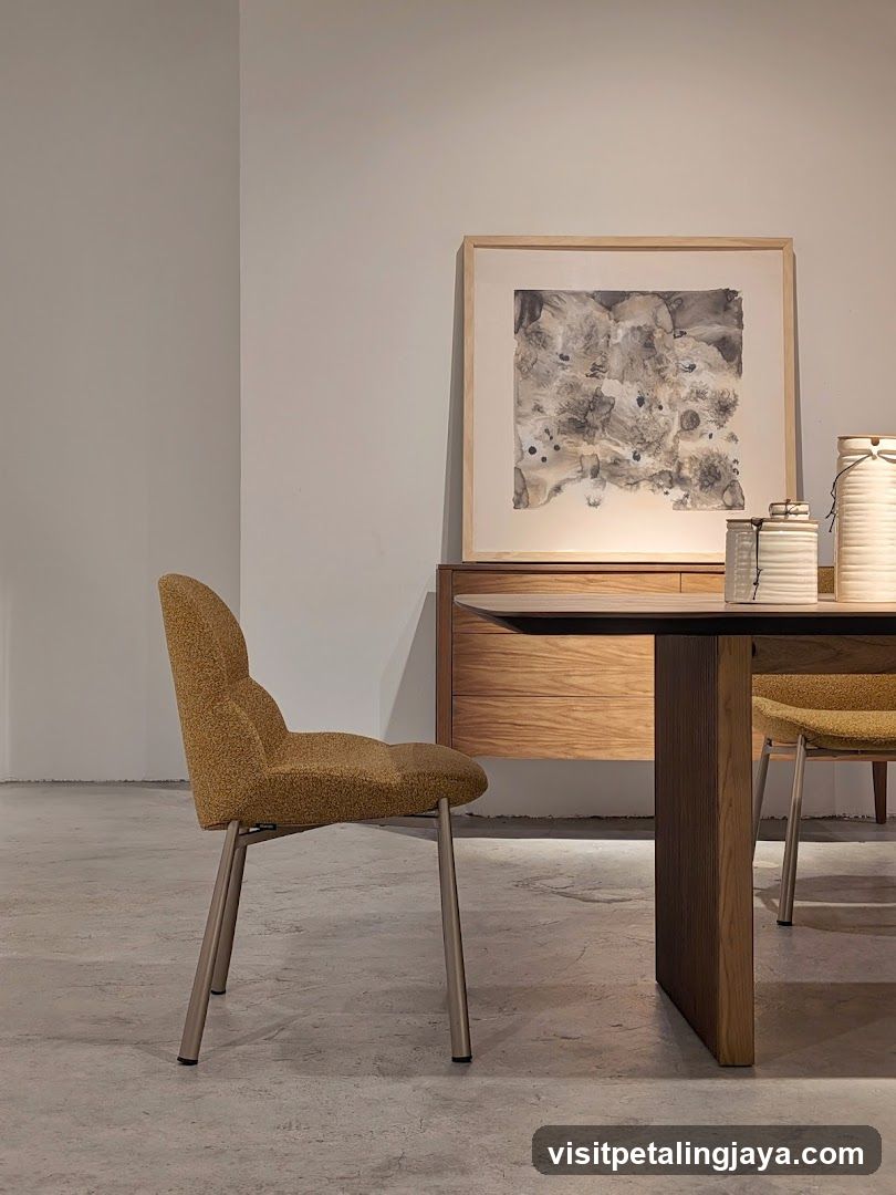 Dining Room Interior with Artwork