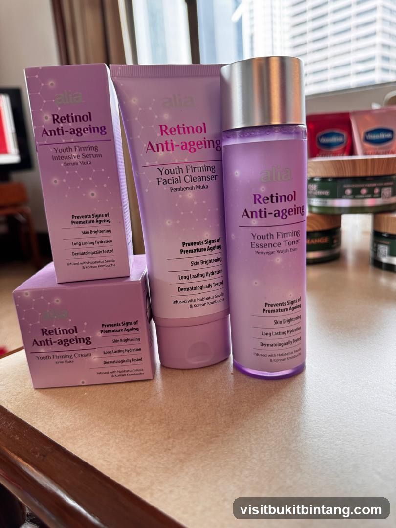 Alia Retinol Anti-ageing Skincare Products