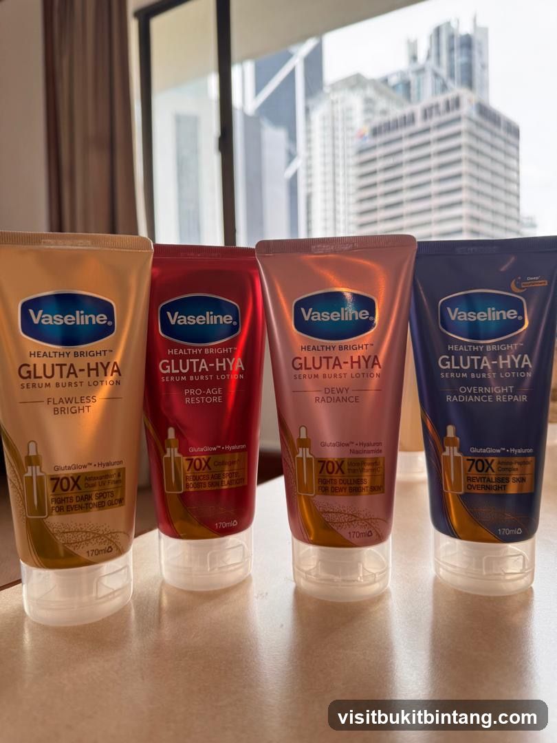 Vaseline Healthy Bright Gluta-Hya Serum Burst Lotions