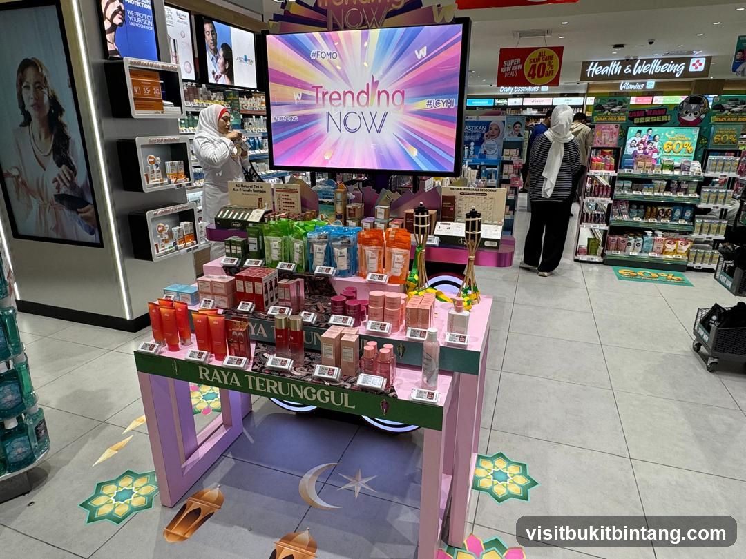 Cosmetics and Skincare Display