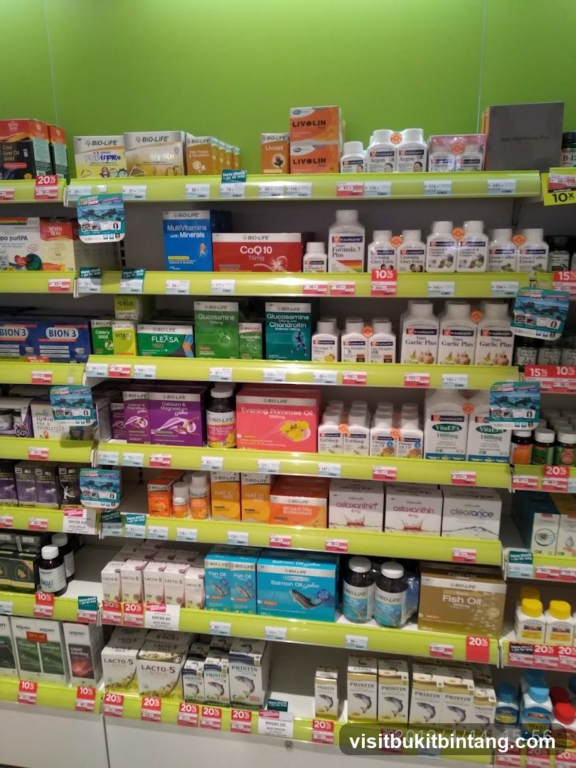 Vitamins and Supplements Display