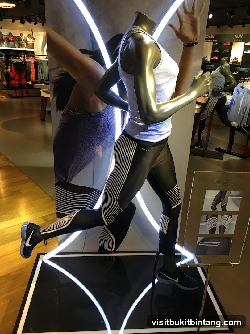 Mannequin in athletic wear