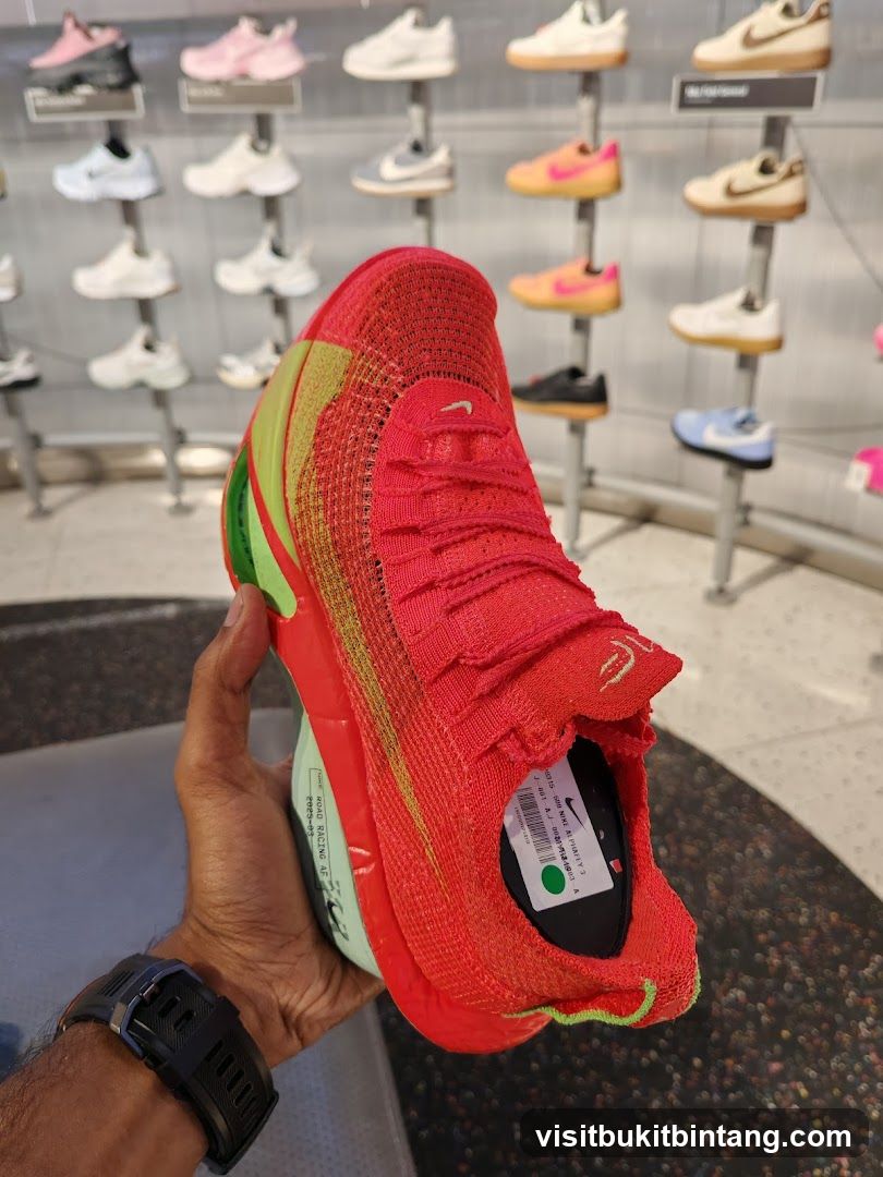 Red Nike Running Shoe