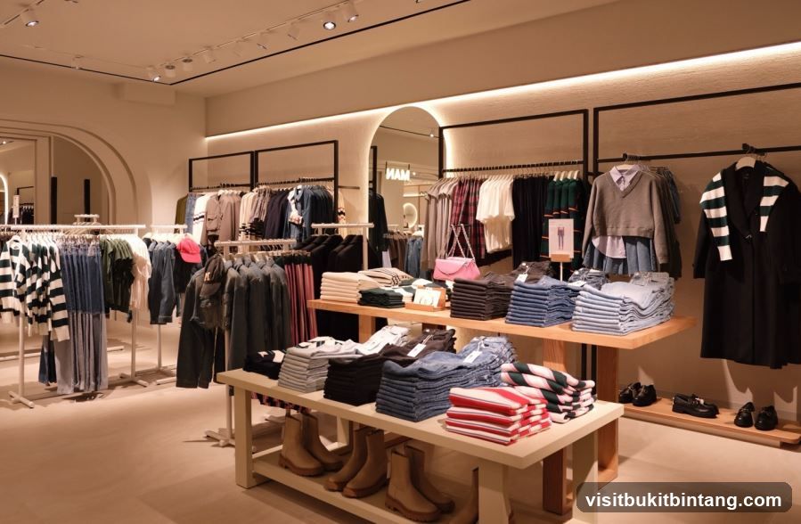 Clothing store interior
