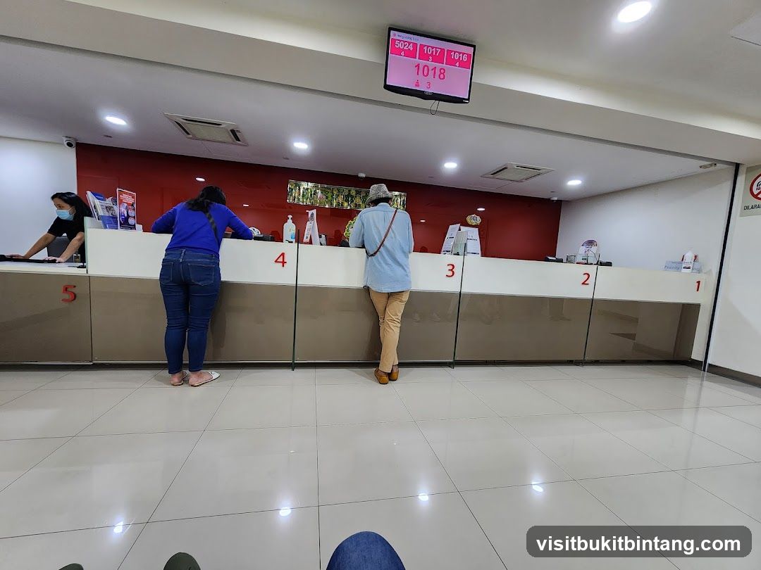 Queueing Area with Digital Display