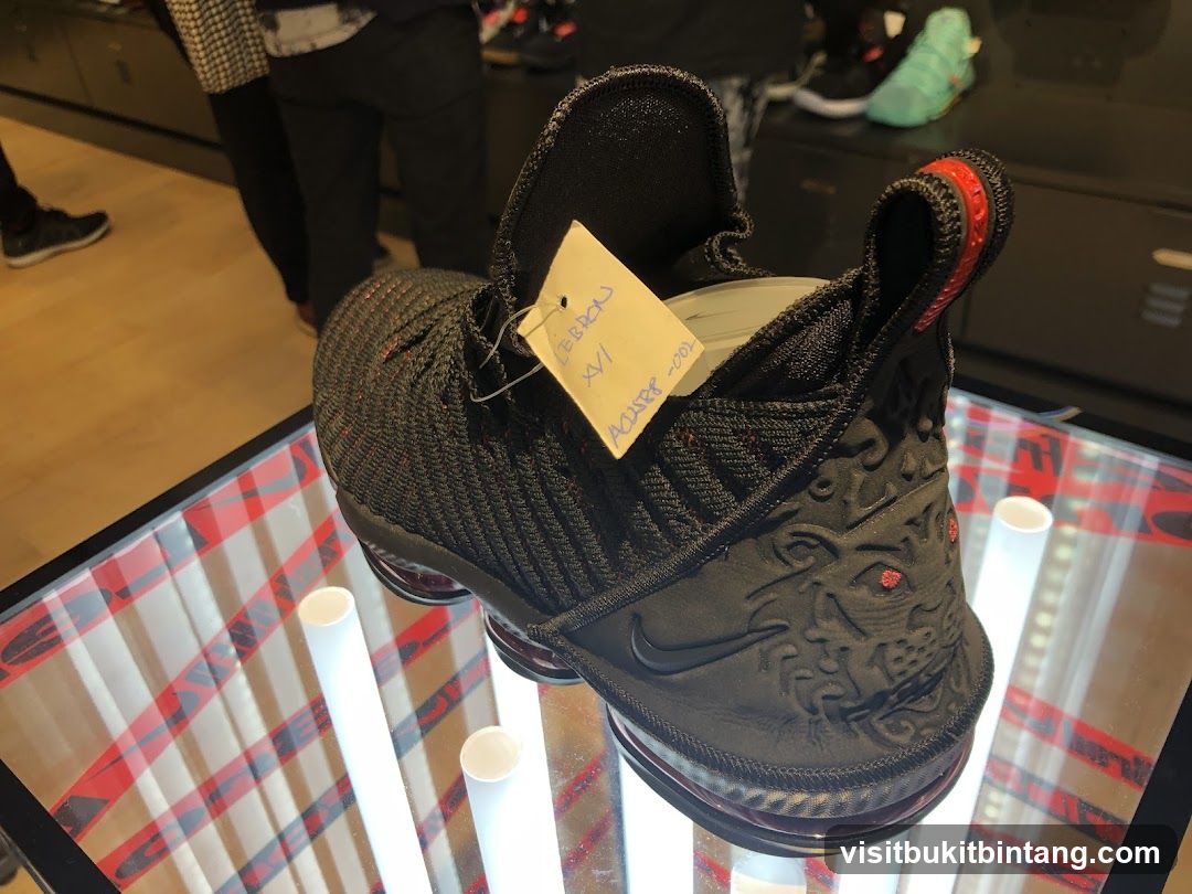 Black and Red LeBron Sneakers