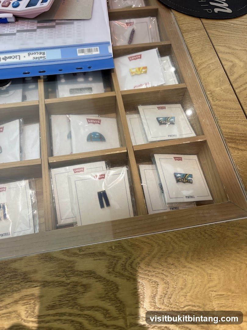 Levi's Pins Display
