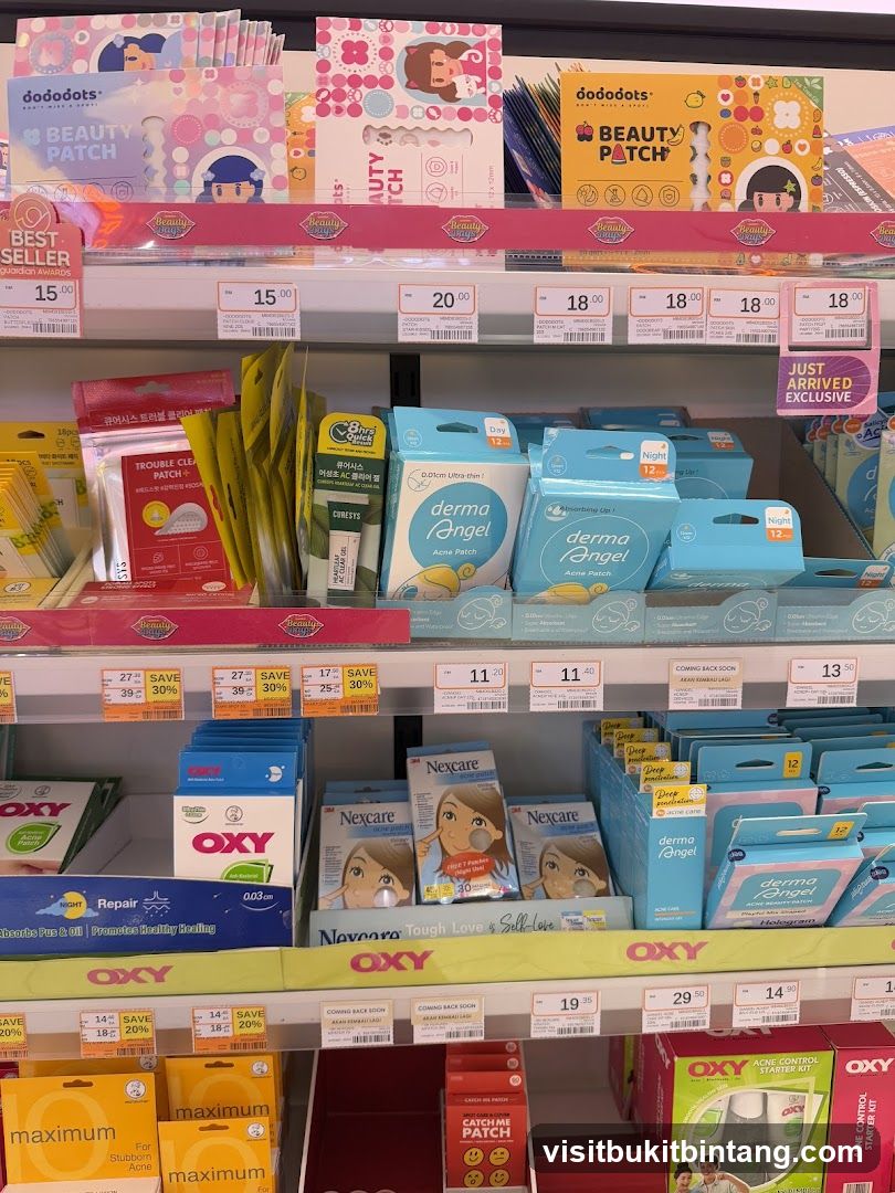 Skincare Products Display