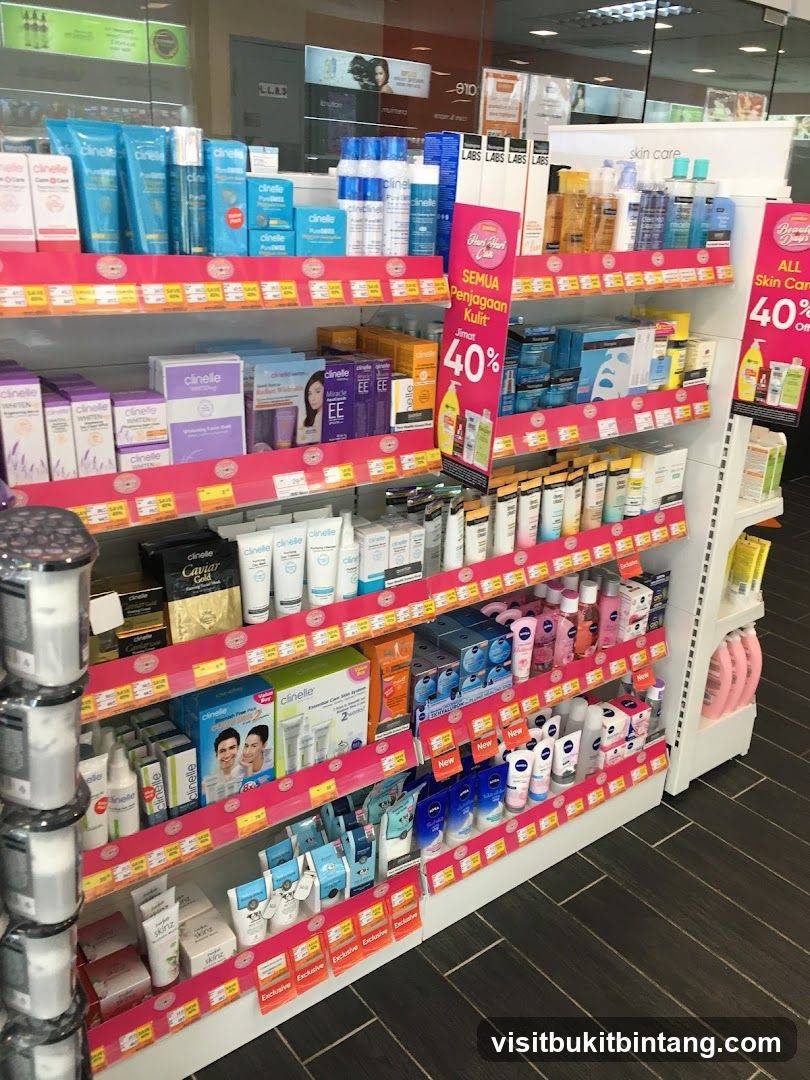 Skincare Products on Shelves