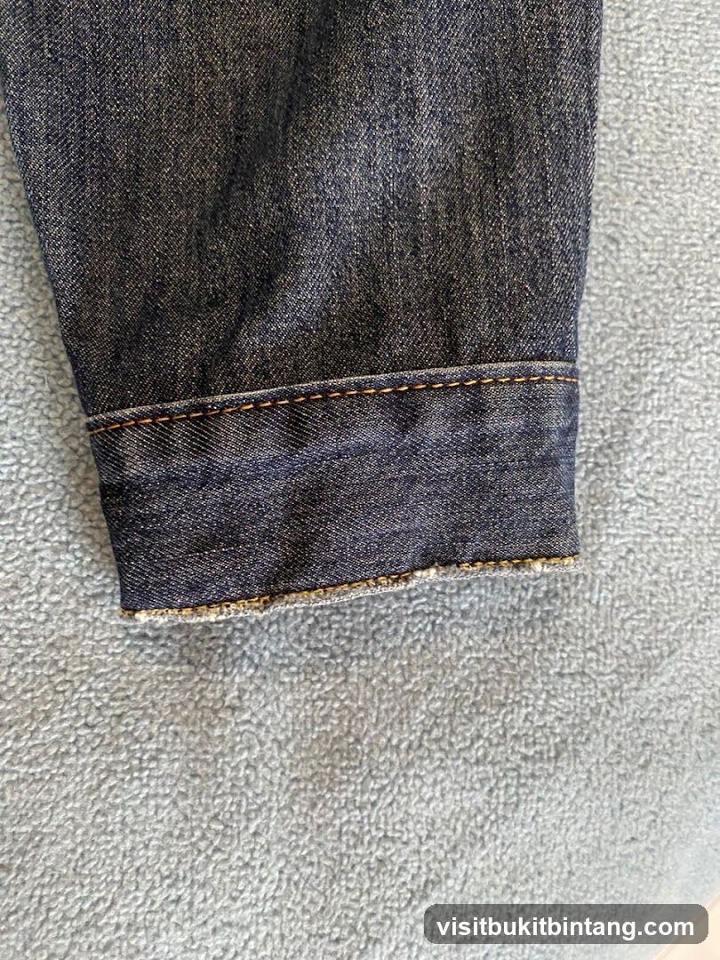 Denim fabric detail
