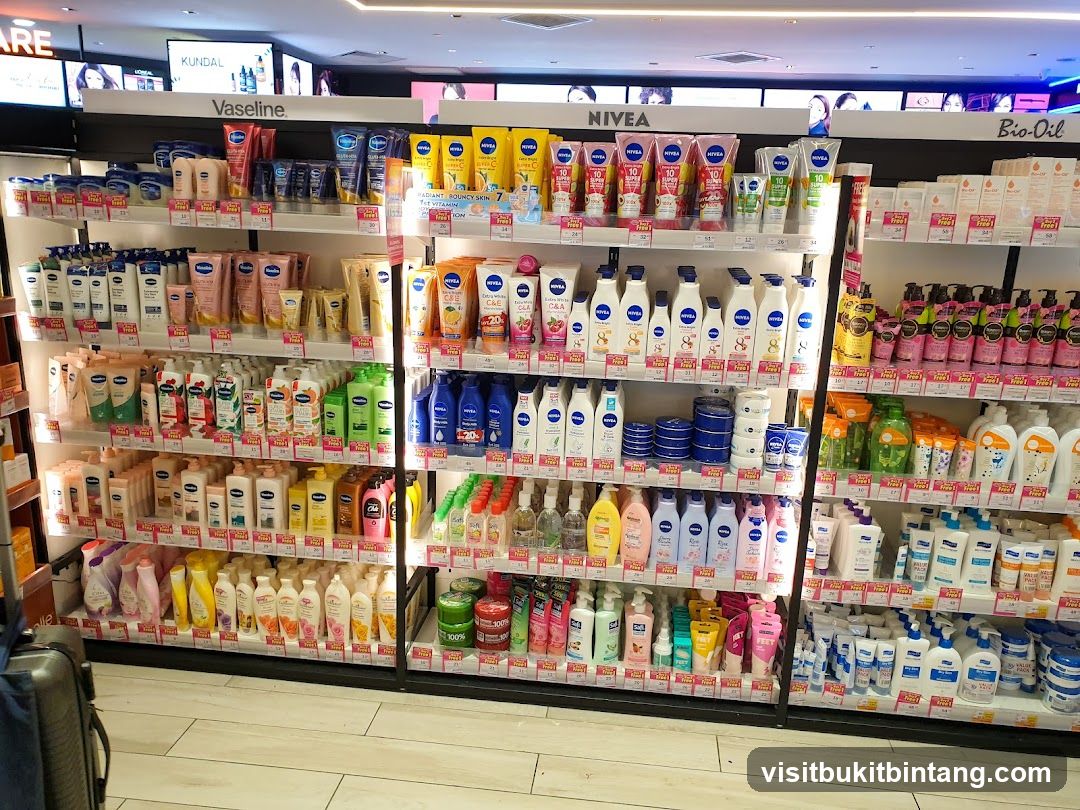 Skincare Products Display