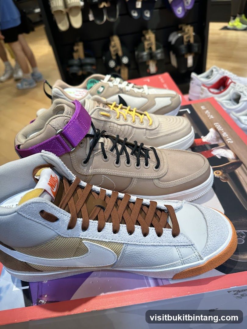 Nike Sneakers on Display