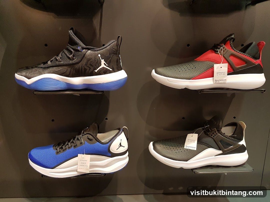 Jordan Shoes Display
