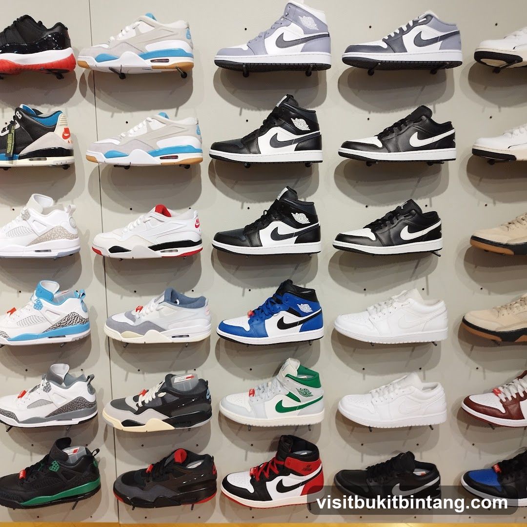 Wall Display of Sneakers