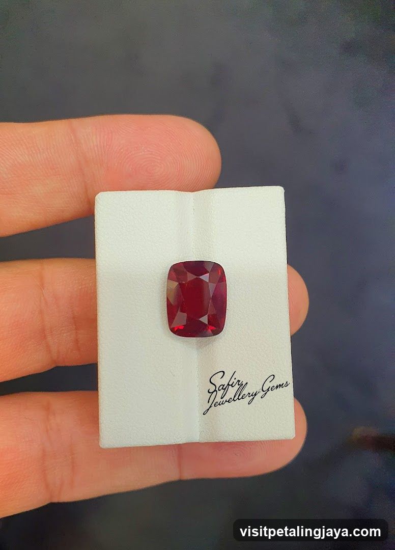 Rough Gemstone on Display Card