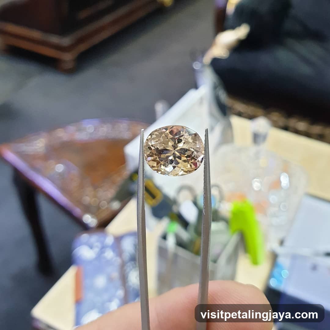 Gemstone on Tweezers