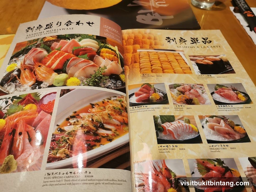 SASHIMI MORIAWASE & SASHIMI A LA CARTE