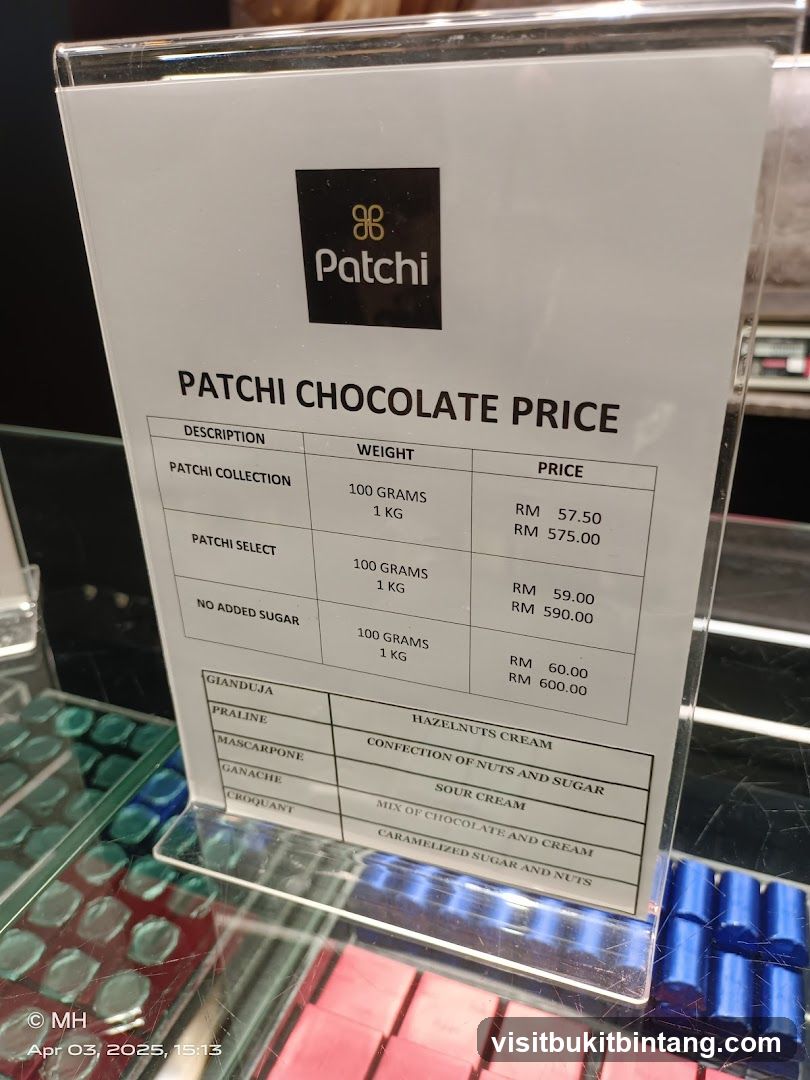 Patchi Chocolate Price