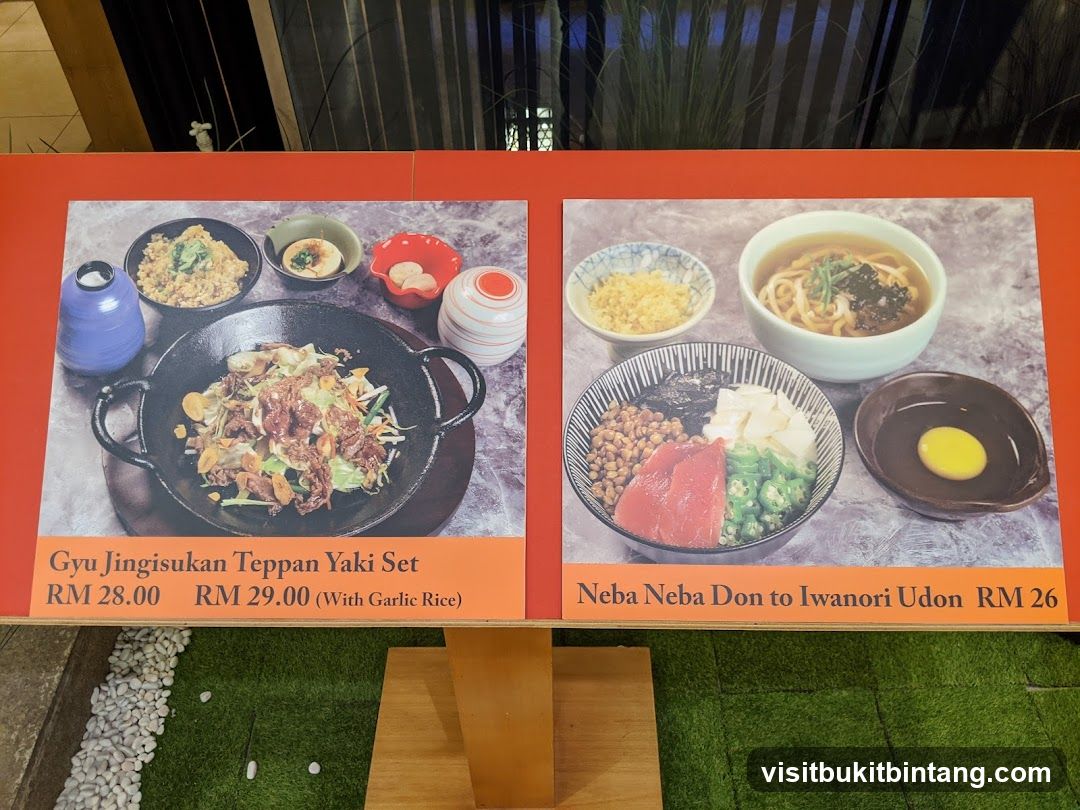 Food Menu Display